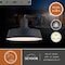 Vaxcel Hammond Steel 1 Light LED Dusk to Dawn Matte Black and White Industrial Outdoor Wall Lantern T0751 - alternate 5